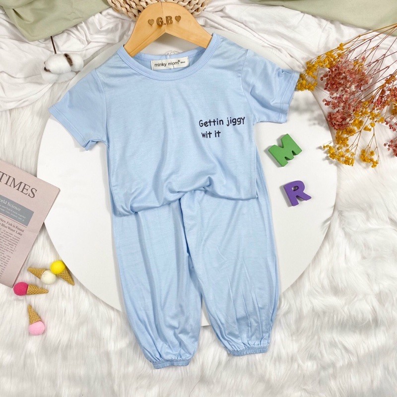 Bộ thun lạnh quần dài alibaba hàng Minky mom loại 1