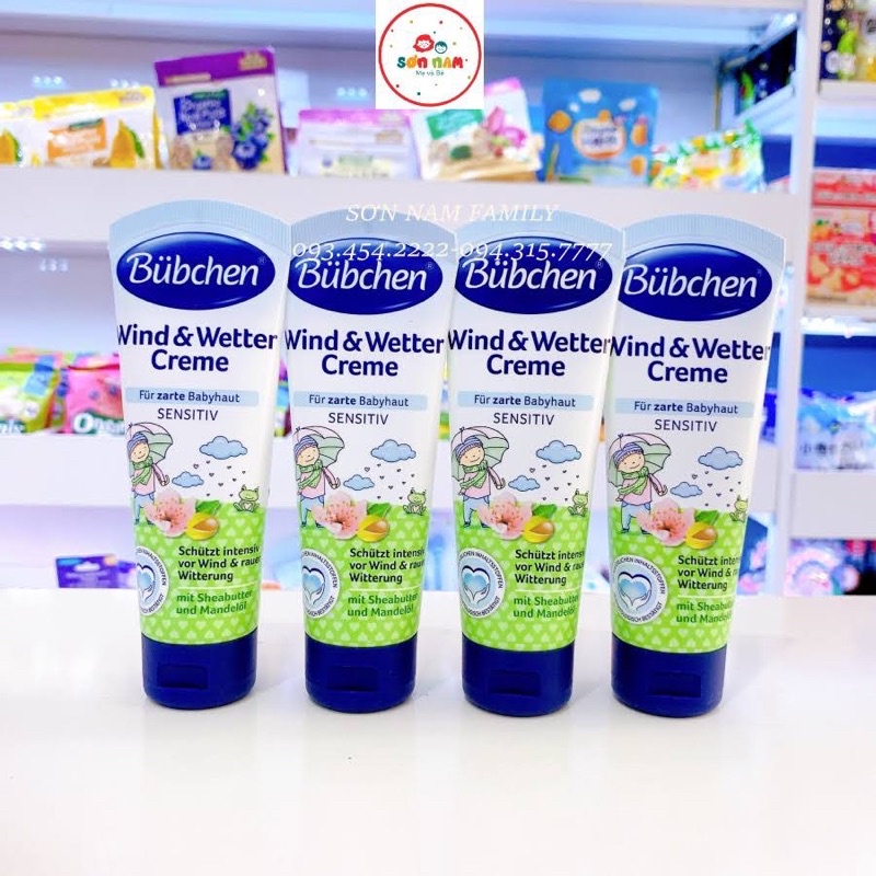 Kem Nẻ Buchen đức cho bé baby, cho trẻ sơ sinh 75ml dạng hũ dạng tuýp bảo vệ làn da của bé