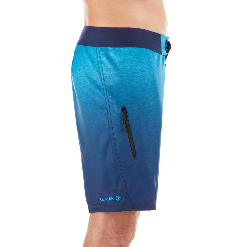 Quần short lướt ván tiêu chuẩn Decathlon Olaian 500 - xanh dương gradient