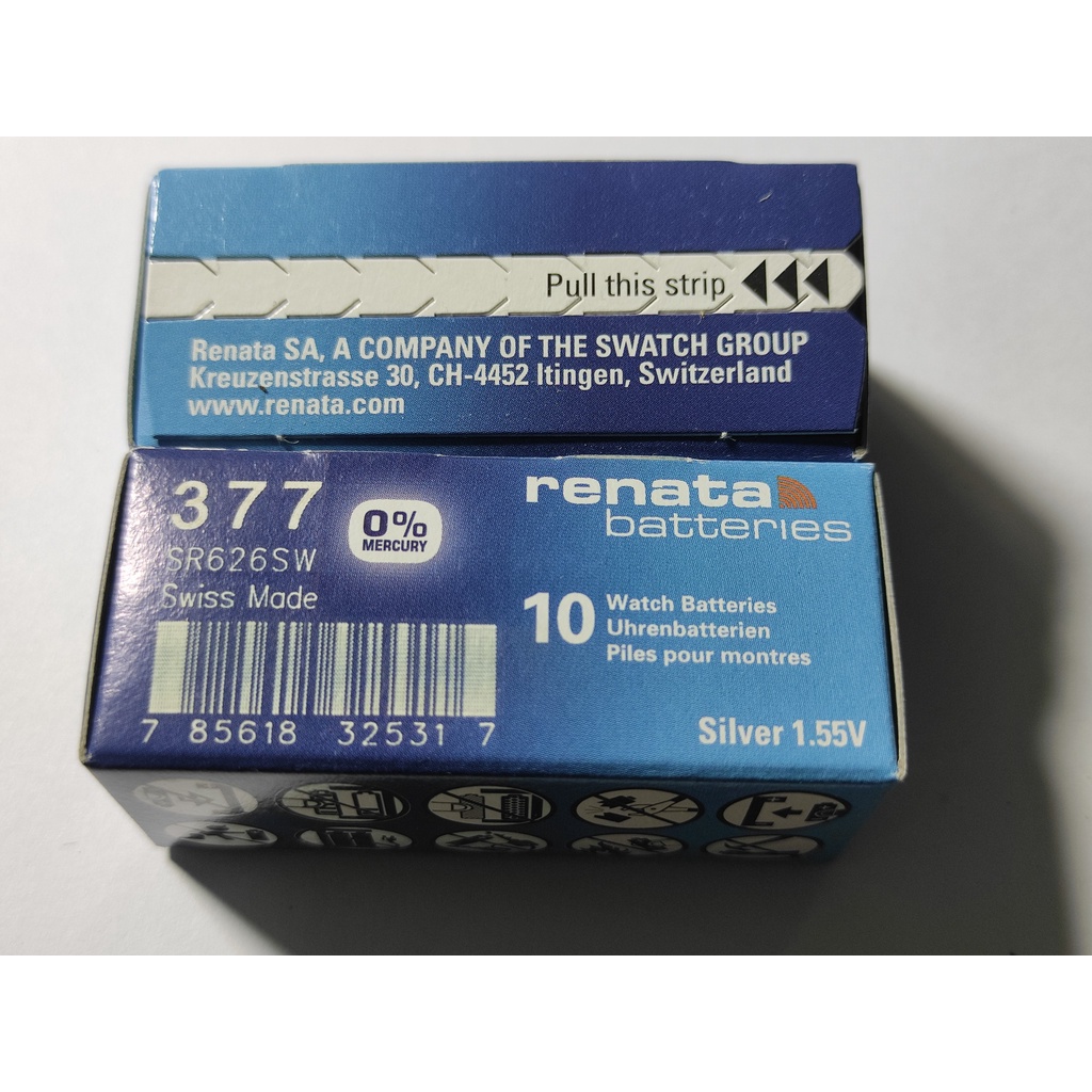 1 Viên Pin Đồng Hồ Renata Thụy Sĩ SR626SW / 377 Loại Tốt