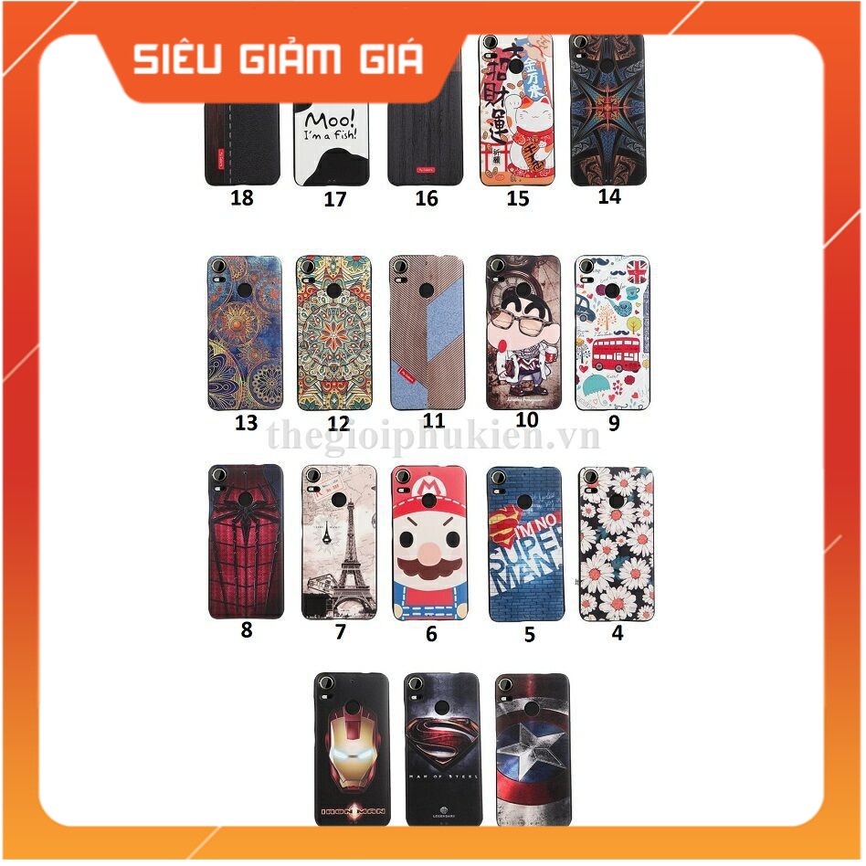 Ốp lưng hình 3D sần cao cấp hãng My Colors cho HTC Desire 10.