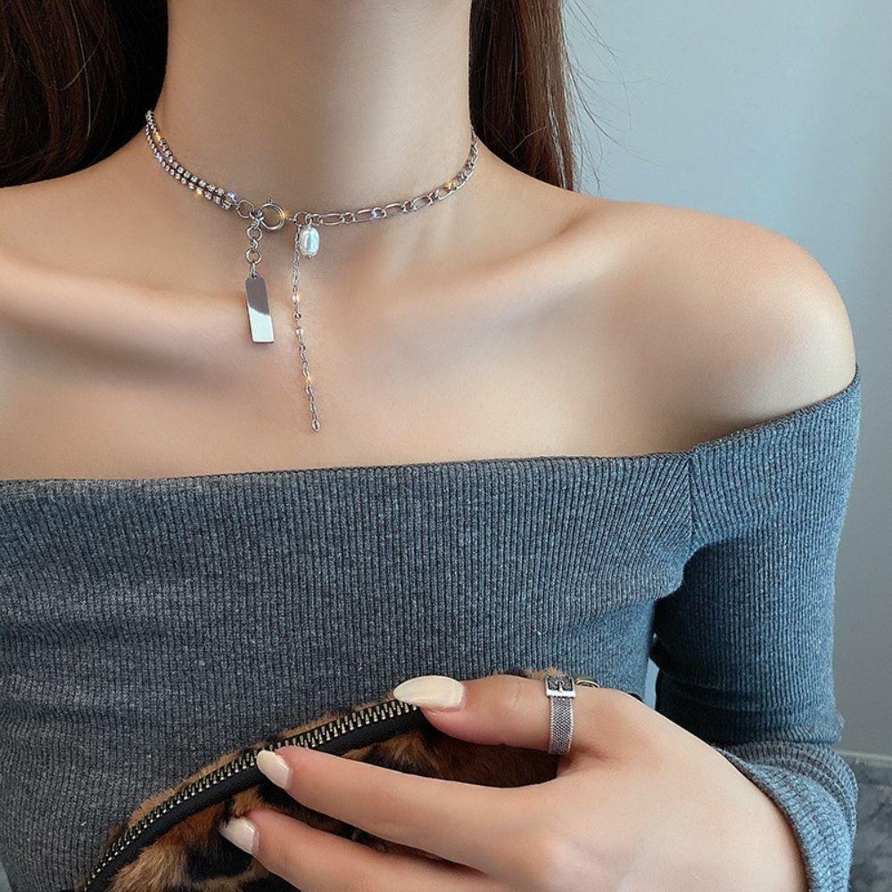 Vòng cổ Dạng Chuỗi Xinh Xắn Thời Trang Cho Bạn Gái|Vòng cổ Nữ Đính Hạt Charm