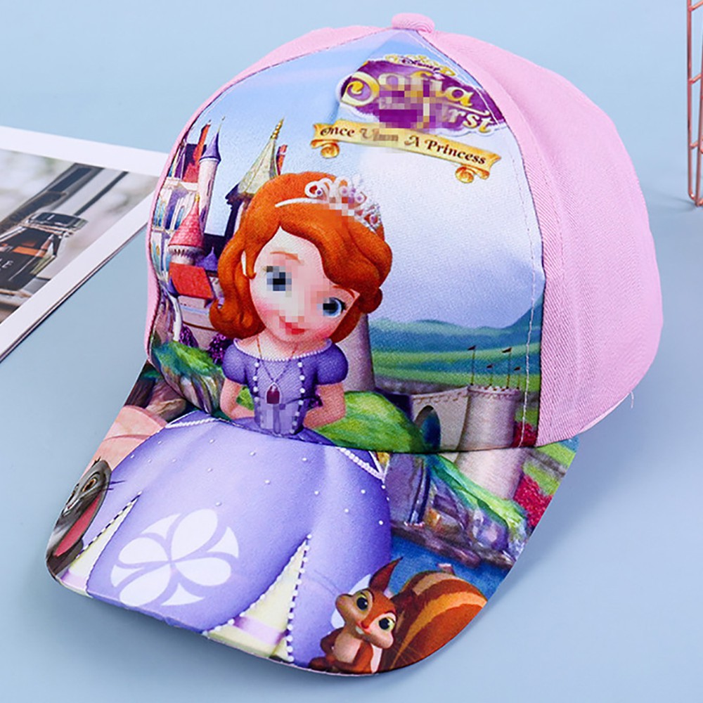 Mũ lưỡi trai in hoạt hình nhiều loại cho em bé 1-6 tuổi