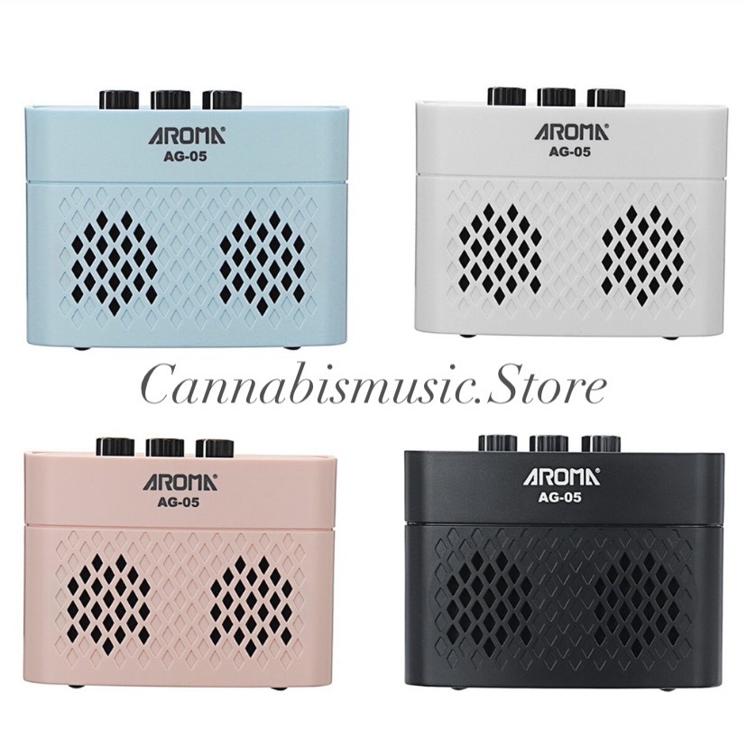 [Tặng móc khóa âm nhạc] Amply Aroma Mini AG-05 - Loa Ampli Guitar AG05 Amplifier AG5 -Bluetooth, Pin sạc- Chính Hãng