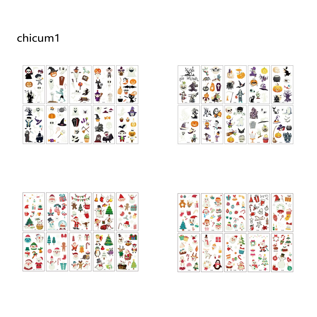 Hình Xăm Dán Chủ Đề Halloween Độc Đáo Cho Bé