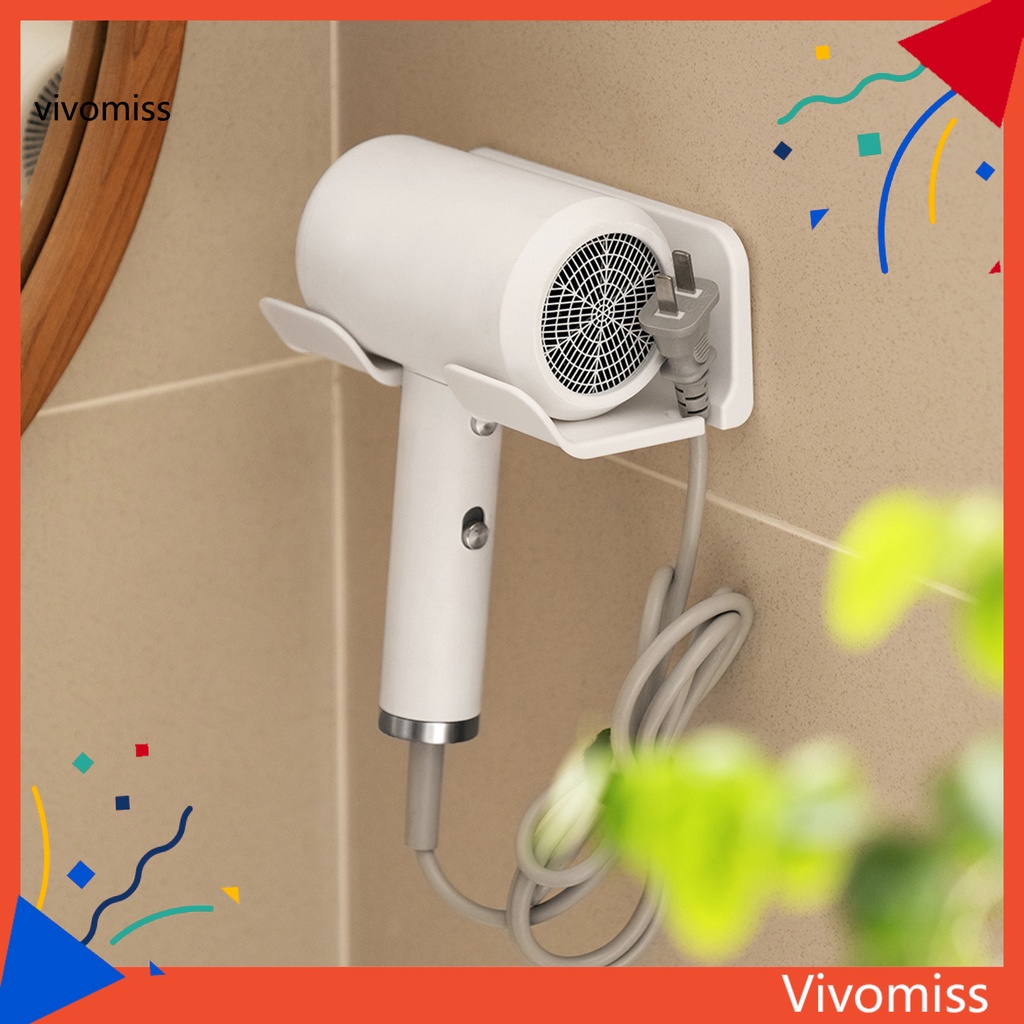 [VM] Practical Hair Dryer Holder Multipurpose Hair Dryer Organizer Holder Bathroom Gadget No Traces for Home
