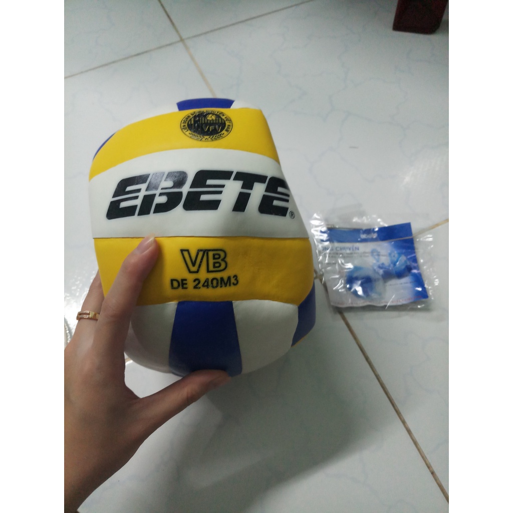 Quả bóng chuyền thi đấu, Bóng chuyền Động Lực Ebete DL 240M3 - Dungcusport tặng lưới + kim bơm