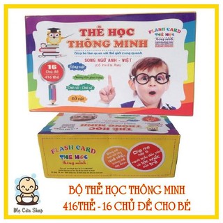 [Xả kho] Bộ thẻ học thông minh 416 thẻ với 16 chủ đề về thế giới xung quanh cho bé (Flashcard)