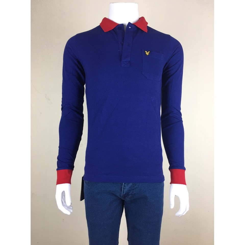 Áo thun dài tay phối cổ VNXK hiệu Lyle&Scott