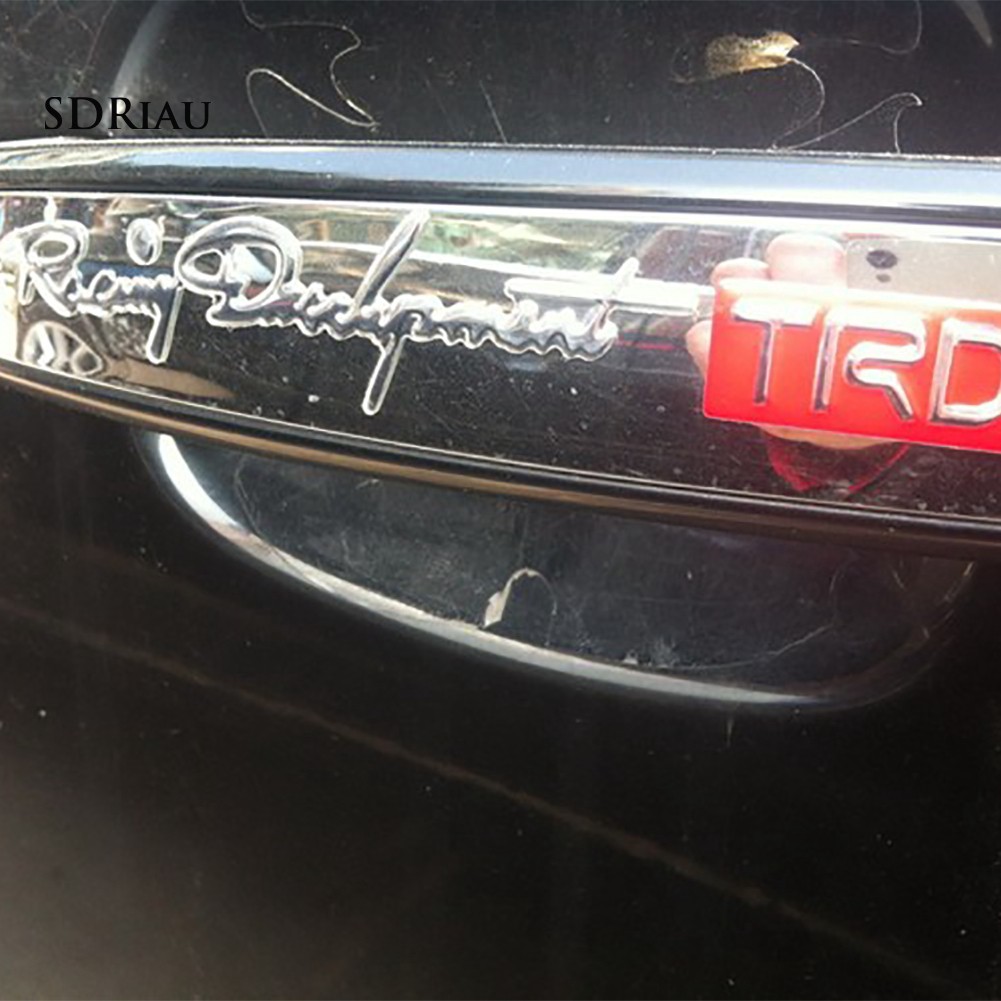 2 Miếng dán xe ô tô 3D trang trí thiết kế TRD Racing Department