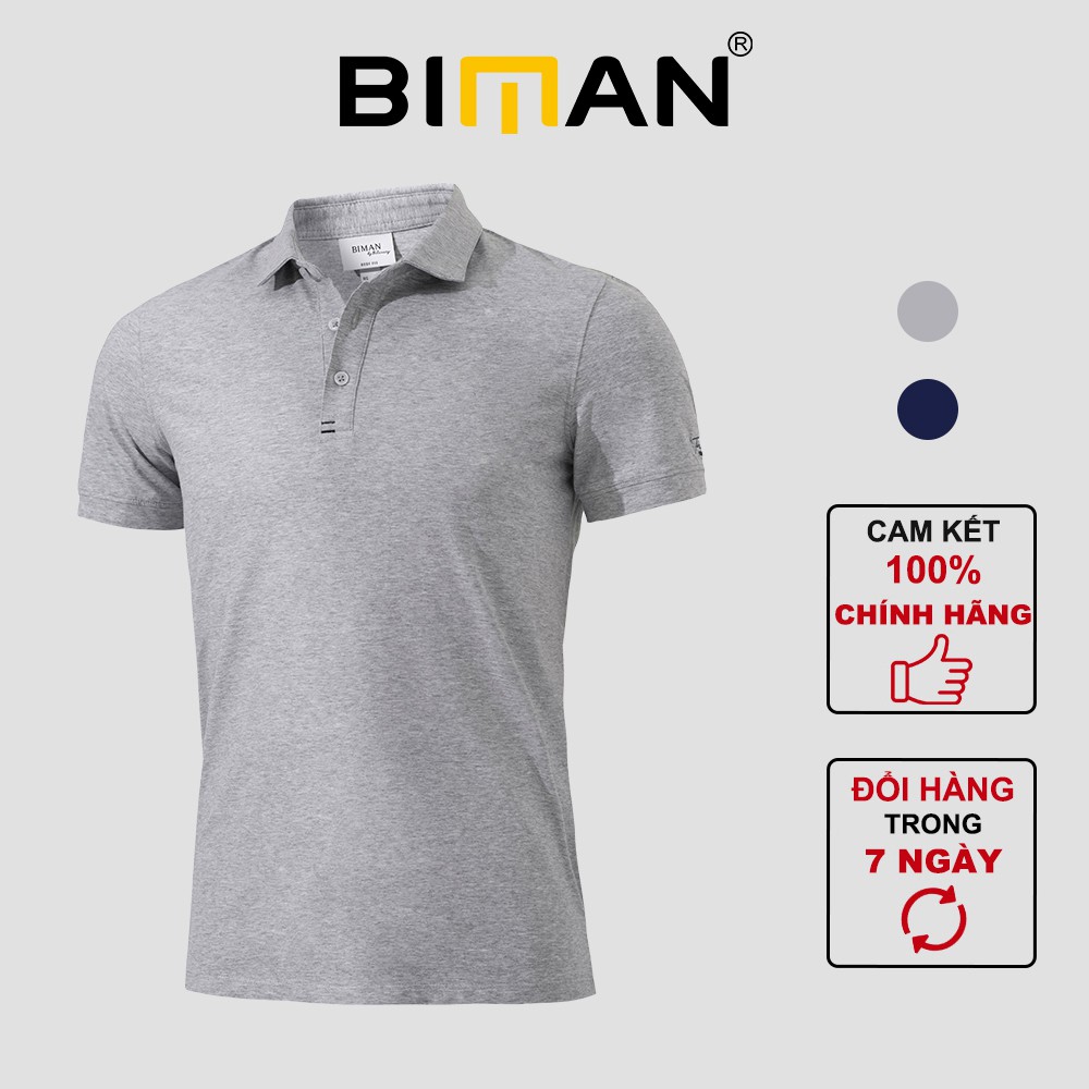 Áo polo nam Biman by Biluxury form chuẩn bodyfit vải mỏng thoáng mát bền bỉ 5APCB001