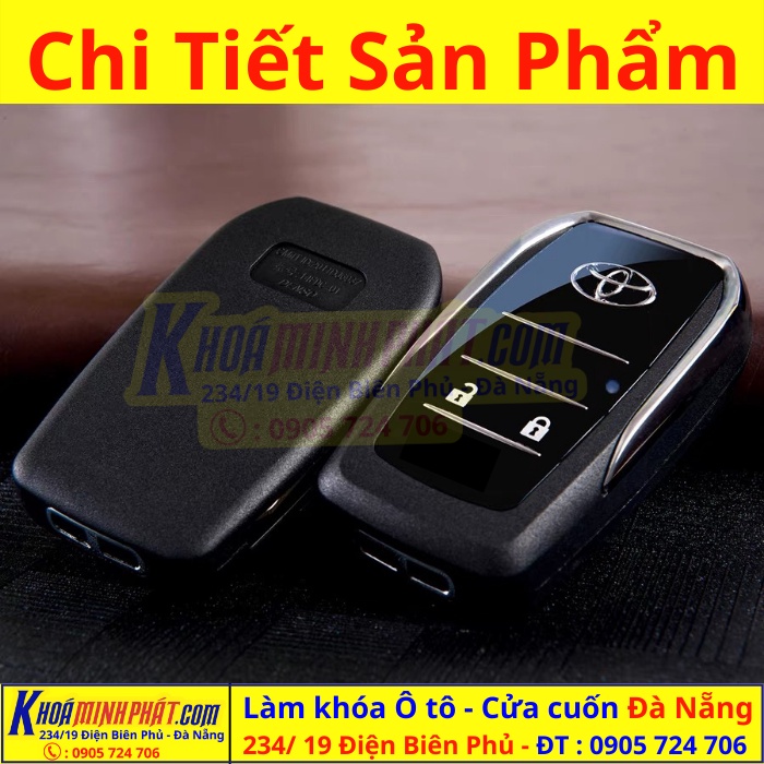 Vỏ độ gập chìa khoá xe Toyota Wigo V707, Avanza V702.2