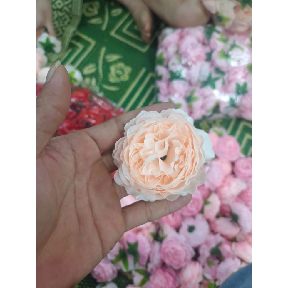 trang trí bánh [FREESHIP❤️] hoa lụa mẫu đơn