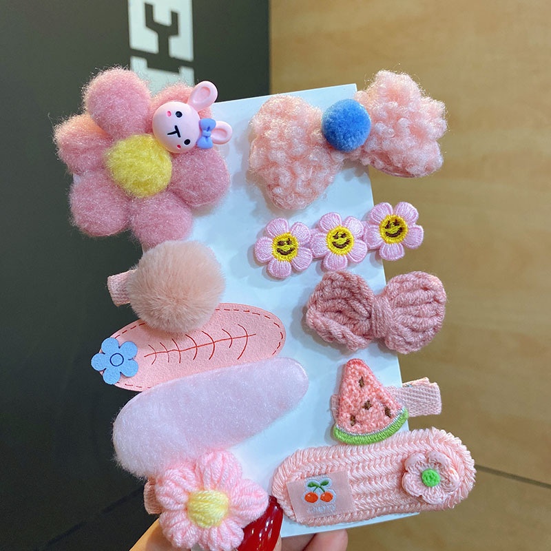 Set 10 Kẹp Tóc Kiểu Dáng Công Chúa Dễ Thương Cho Bé Gái