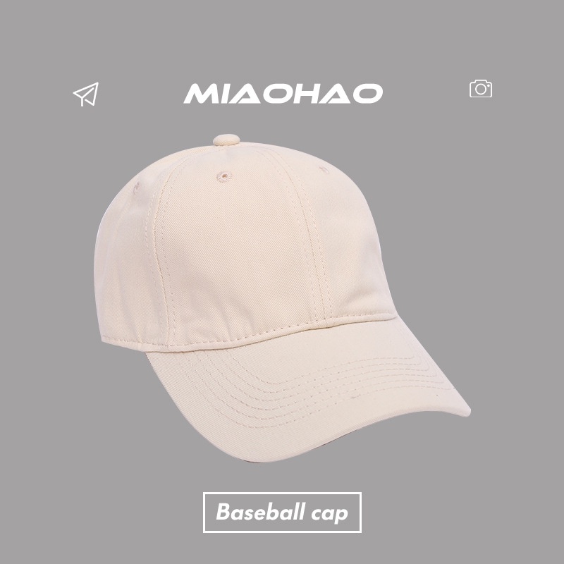 Nón Lưỡi Trai Màu Đen Phong Cách Đơn Giản Dễ Phối Đồ Cho Nam Nữ