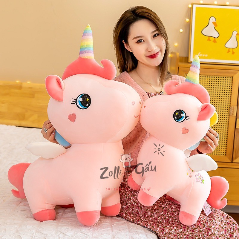 NEW Gấu bông kỳ lân cánh tiên Unicorn Gấu bông nhập khẩu cao cấp