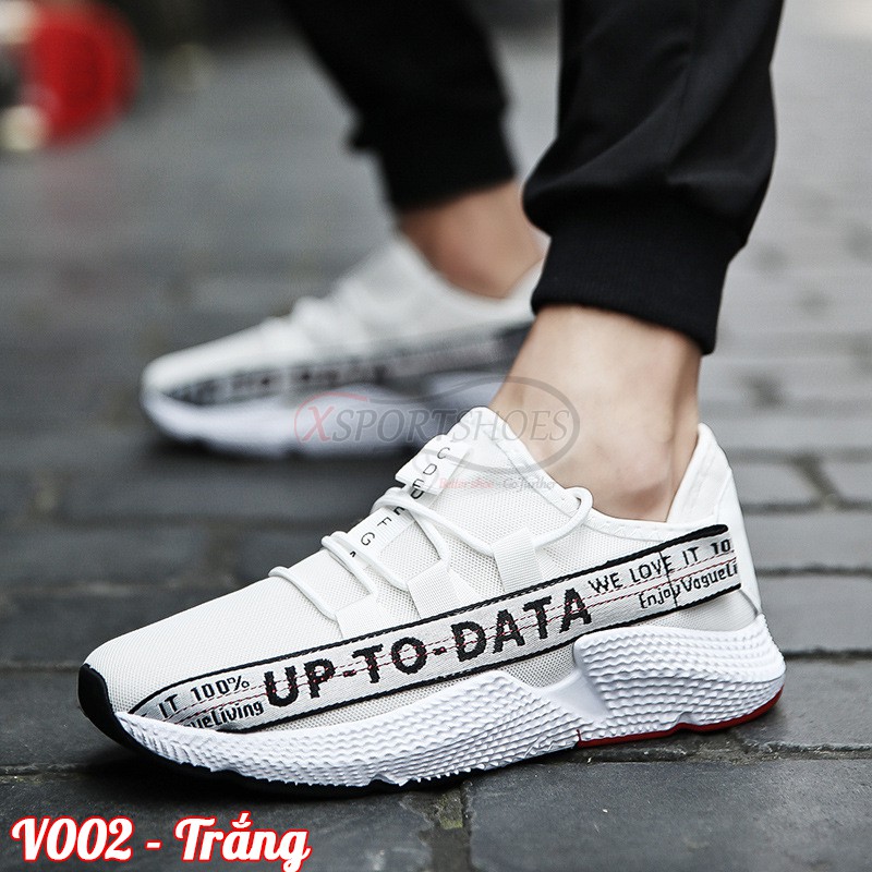 Giày nam đẹp  - Giày sneaker off white V002 màu trắng, trắng đỏ, trắng vàng