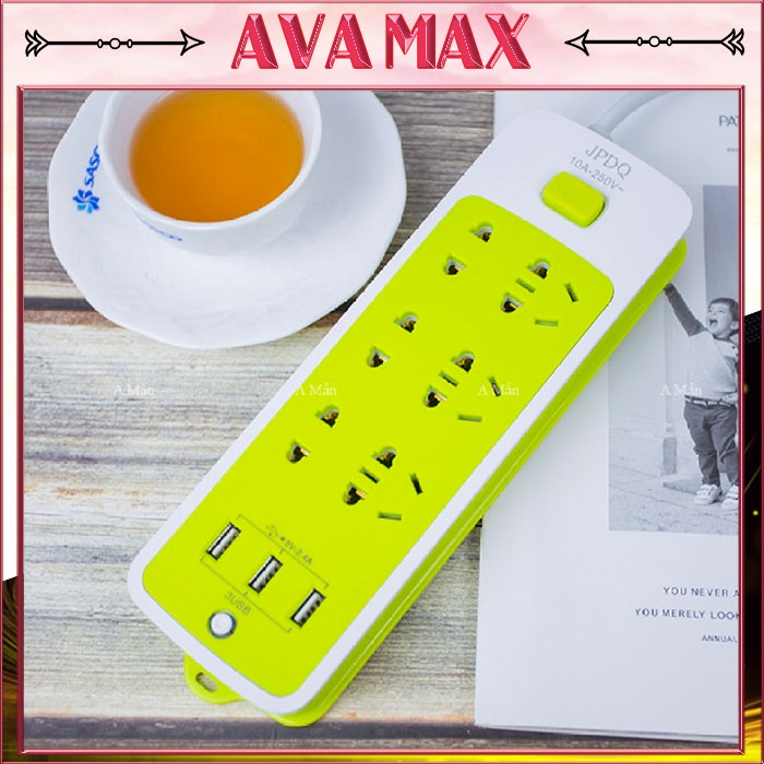 Ổ Điện Phích Điện Đa Năng JPDQ Nhiều Cổng Tích Hợp Cổng Sạc USB - Ổ Điện Văn Phòng Thông Minh Đa Năng