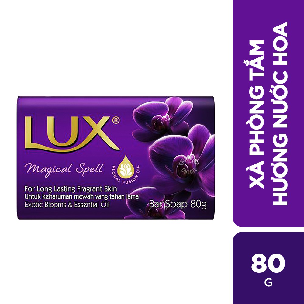 Combo 3 Xà phòng tắm hương nước hoa Lux Tím Magical (80gx3) | BigBuy360 - bigbuy360.vn