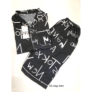Bộ pijama lửng cho nữ chất kate thái
