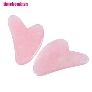 Miếng Gua Sha massage mặt bằng đá thạch anh