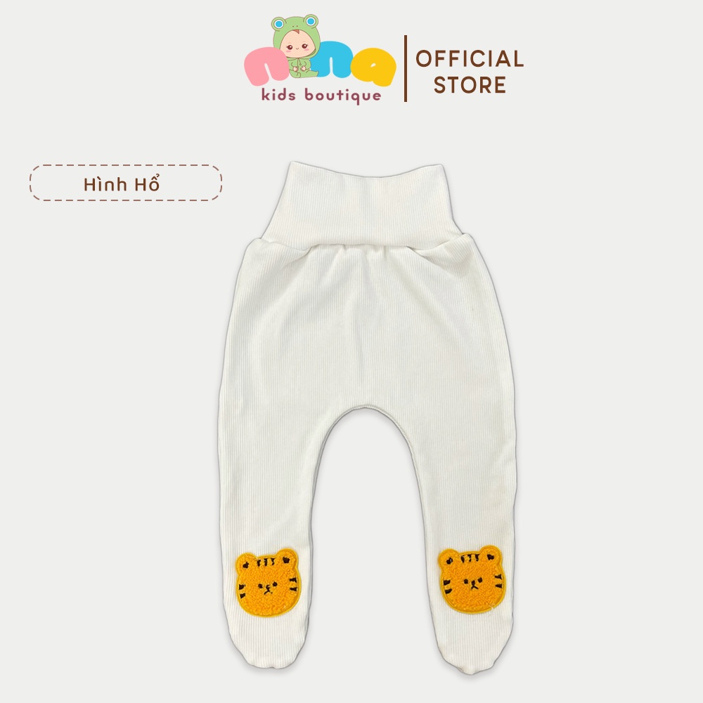 Quần tất cho bé sơ sinh Nina Kids Boutique Legging liền bàn cho bé 0 đến 24 tháng Cotton tăm giữ nhiệt co giãn 4 chiều