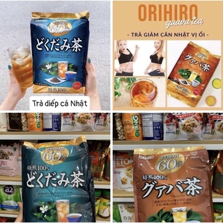 [Chỉ Bán Hàng Nhật] Trà diếp cá Orihiro Mát Gan, Trà Ổi 60 túi lọc Nhật Bản [Date Mới Nhất]