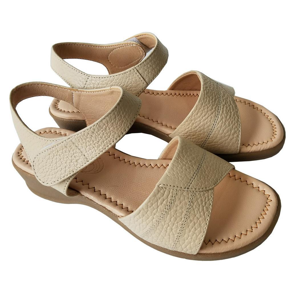 Giày Sandal Nữ Da Bò Thật BIGBEN Cao 3 Phân SDN65