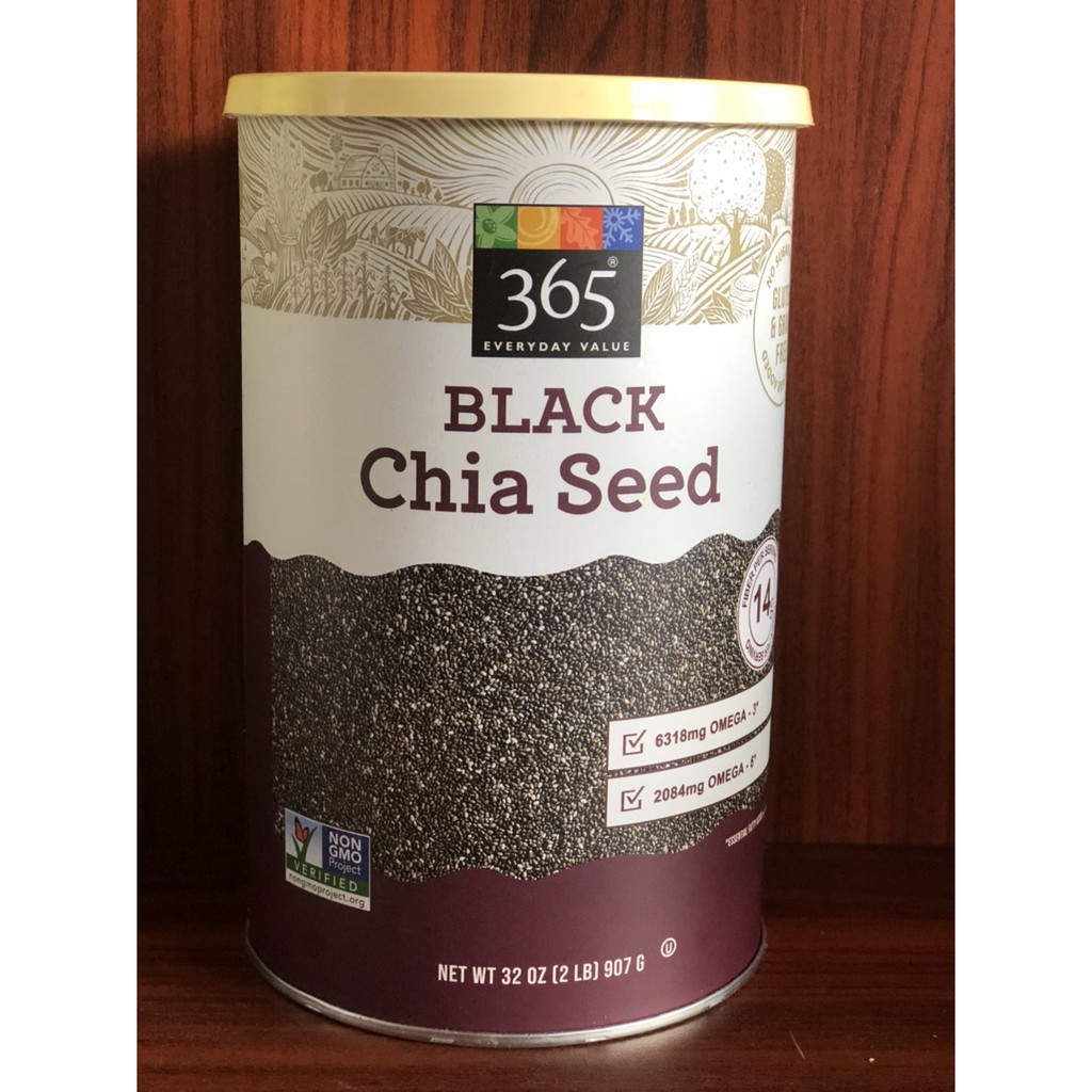 Hạt chia - Black Chia Seed 365 Everyday Value Mỹ 907g_180k/hộp