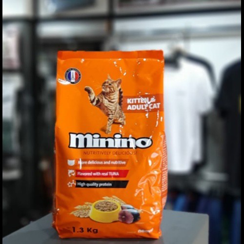 Thức ăn hạt cho mèo Minino gói 1.3kg