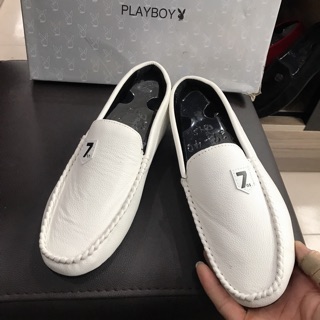 Giày lười nam màu trắng size từ 40-43