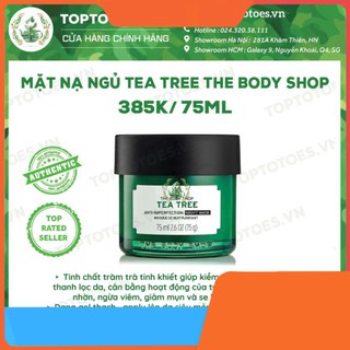 SIÊU GIẢM GIÁ Mặt nạ ngủ The Body Shop Tea Tree Anti-imperfection Night Mask ngừa và giảm mụn, thanh lọc da, kiềm dầu ..