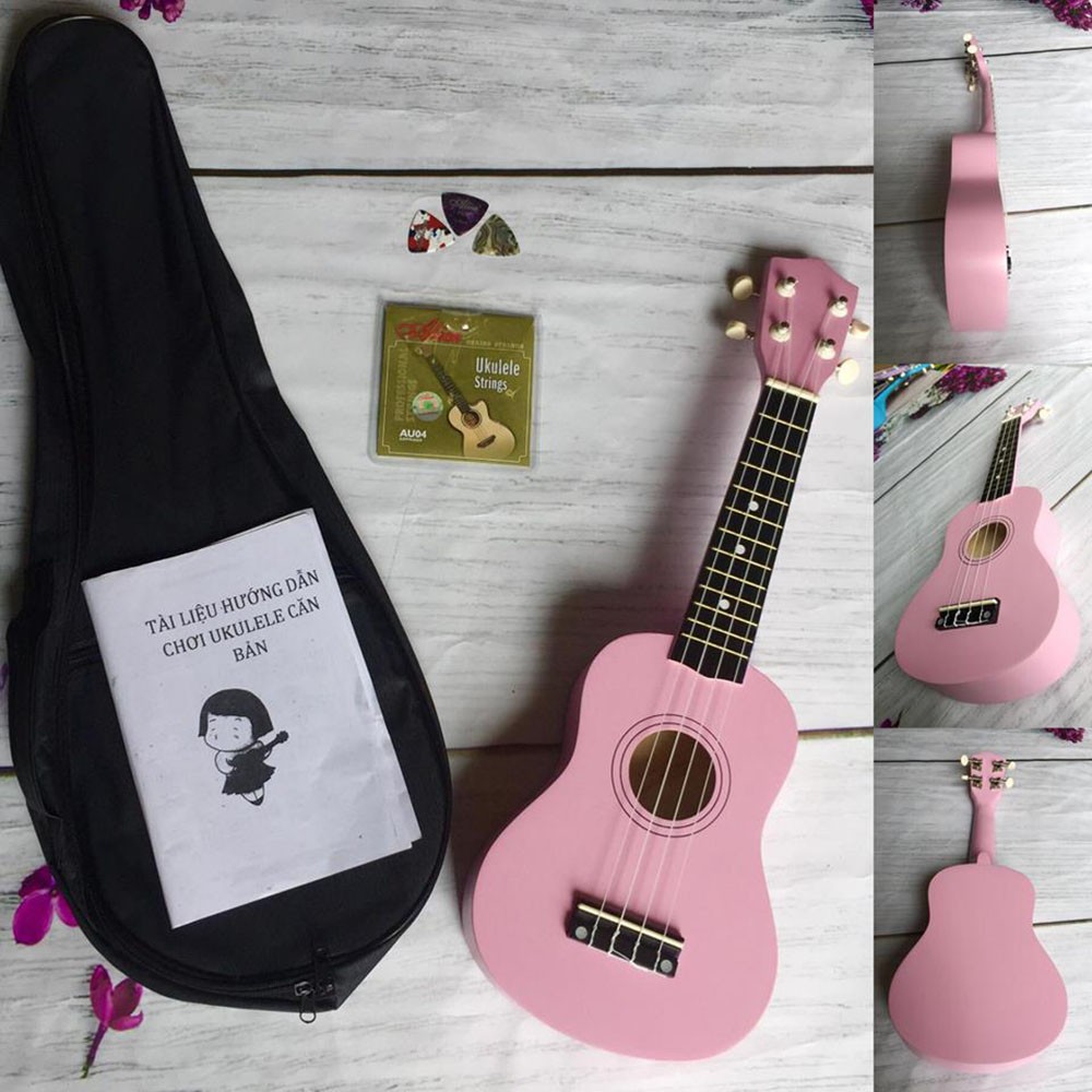 ĐÀN UKULELE SIZE 21 TẶNG 5 PHỤ KIỆN TIỆN DỤNG