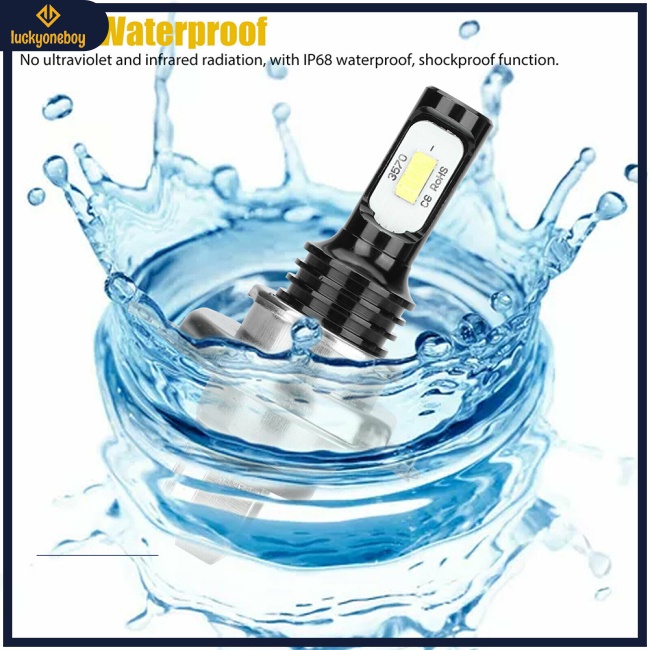 Đèn Pha Led H4 9003 Hb2 80w 3570 2 Bóng 6000k Ánh Sáng Đen Chất Lượng Cao Cho Xe Hơi