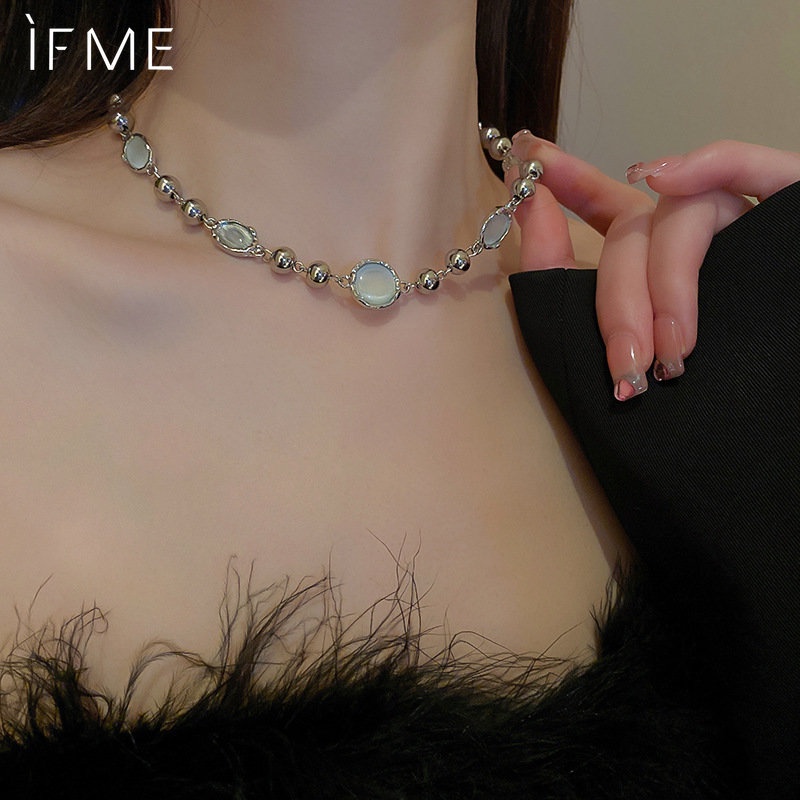 IF ME Vòng cổ choker   Y2K đính đá thời trang phong cách cho nữ