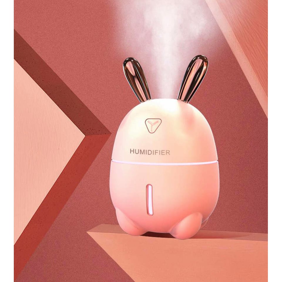 Máy tạo độ ẩm phun sương+ xông tinh dầu có đèn LED Rabbit HUMIDIFIER R808