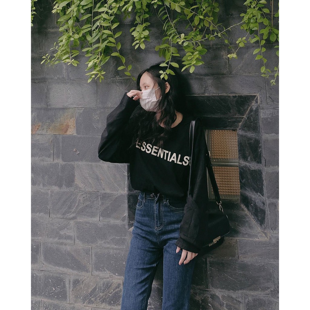 Áo thun dài tay ESSENTI áo phông Unisex cotton hot trend_VIETSTAR