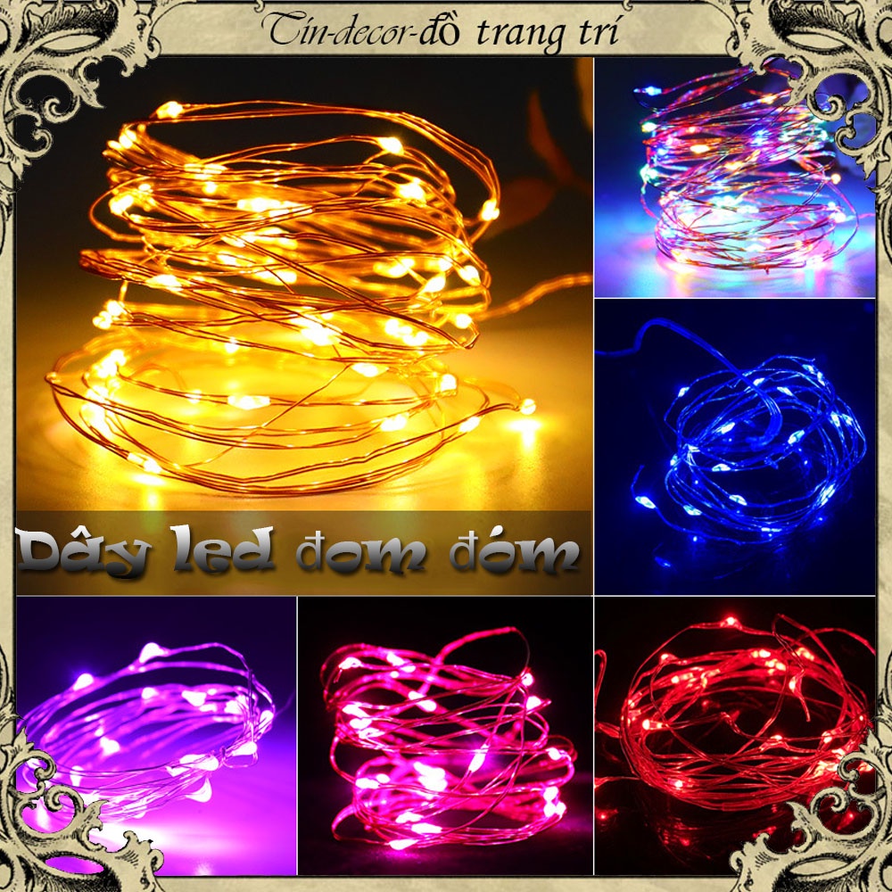Dây Đèn Led Đom Đóm bright light 3 Chế Độ Nháy Dùng Làm Decor Chụp Ảnh,Trang Trí Phòng Ngủ,Dã ngoại bãi Biển Cực Đẹp