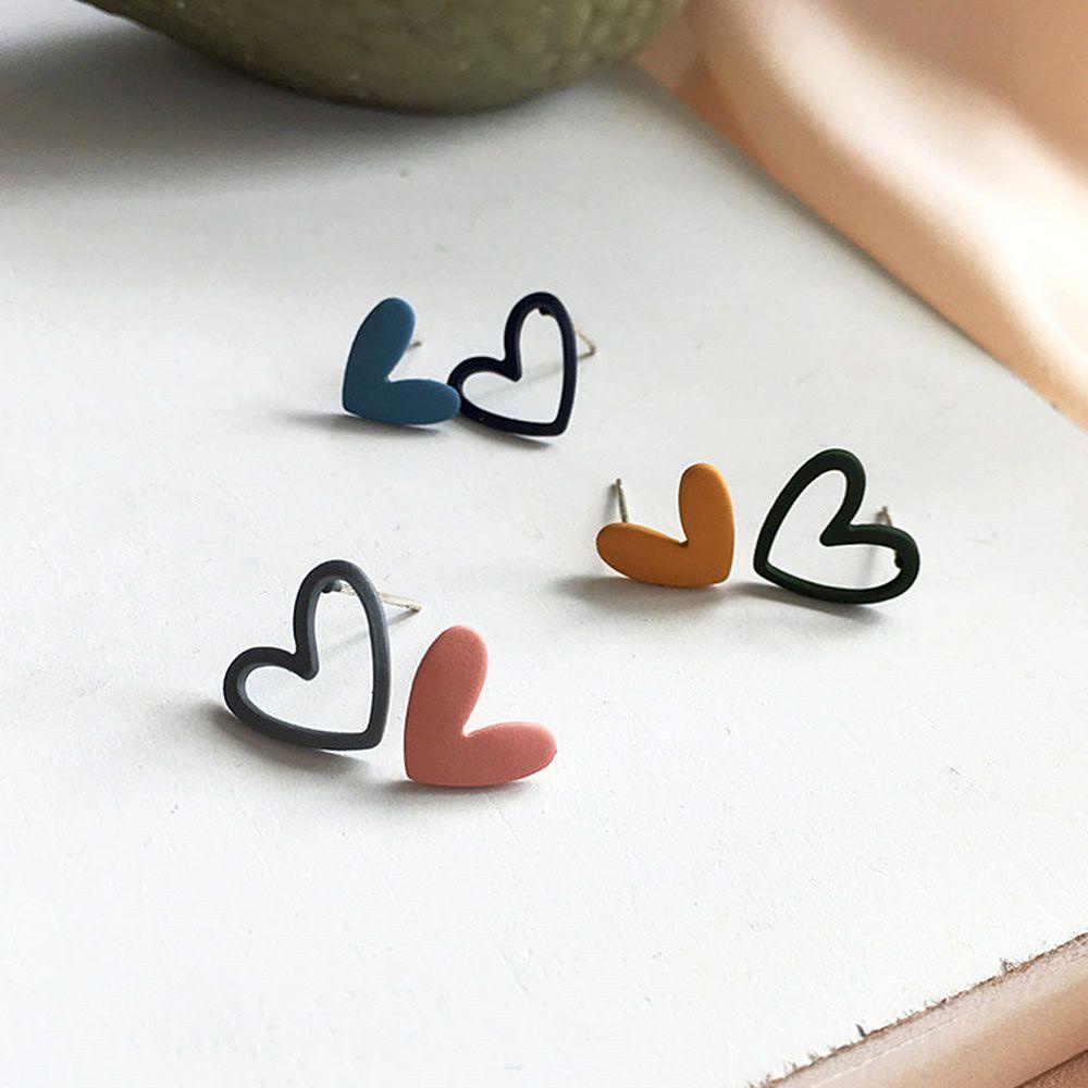 Bông Tai Hình Trái Tim Dễ Thương Dành Cho Nữ
