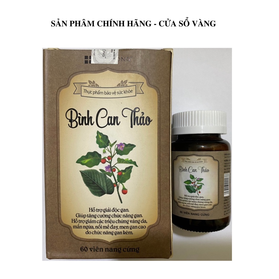 Sản phẩm Bình can thảo cửa sổ vàng -