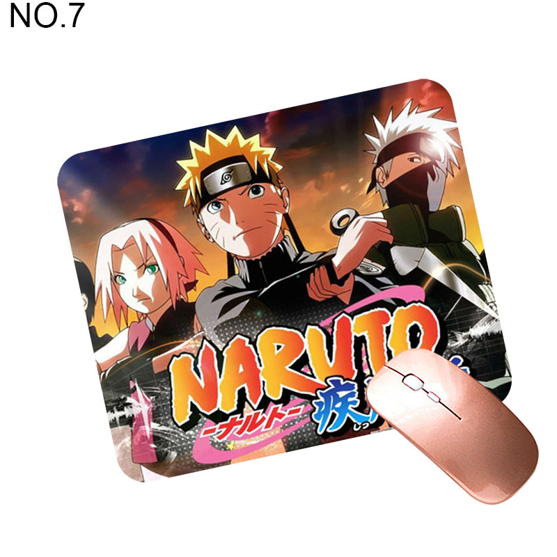 Tấm lót chuột chơi game chống trượt in họa tiết anime Naruto