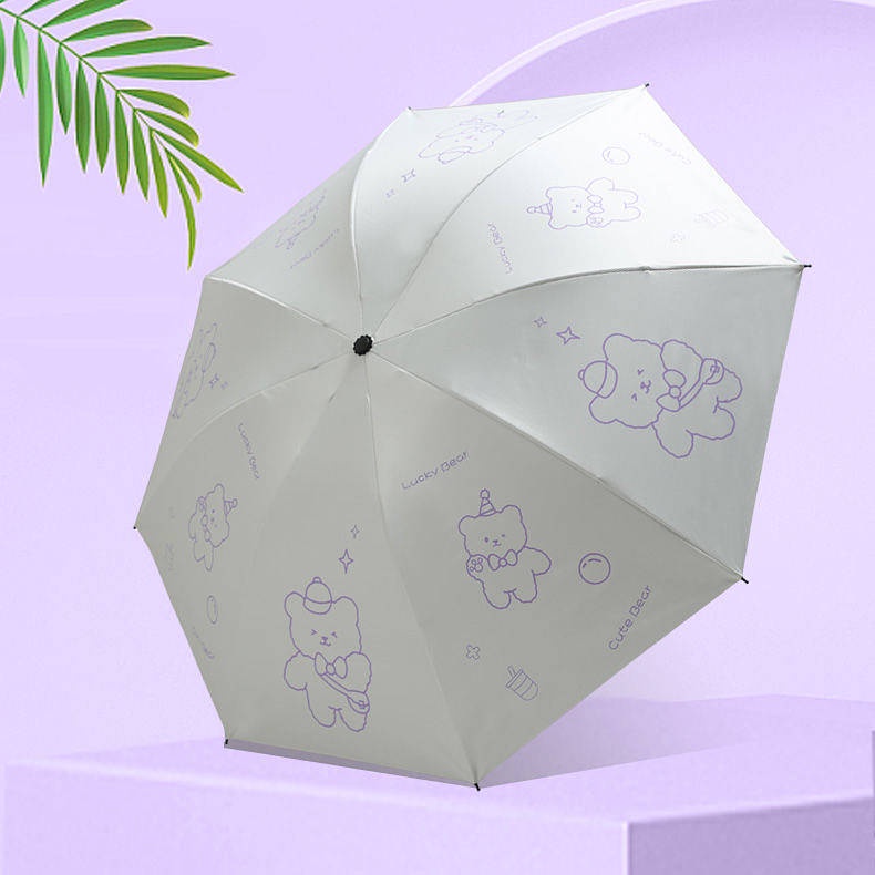 Fully Automatic Umbrella Umbrella Student Female Ins Thickened Rain-Proof Dual-Use Folding Sun Protection UV Protection Sun Umbrella KXal