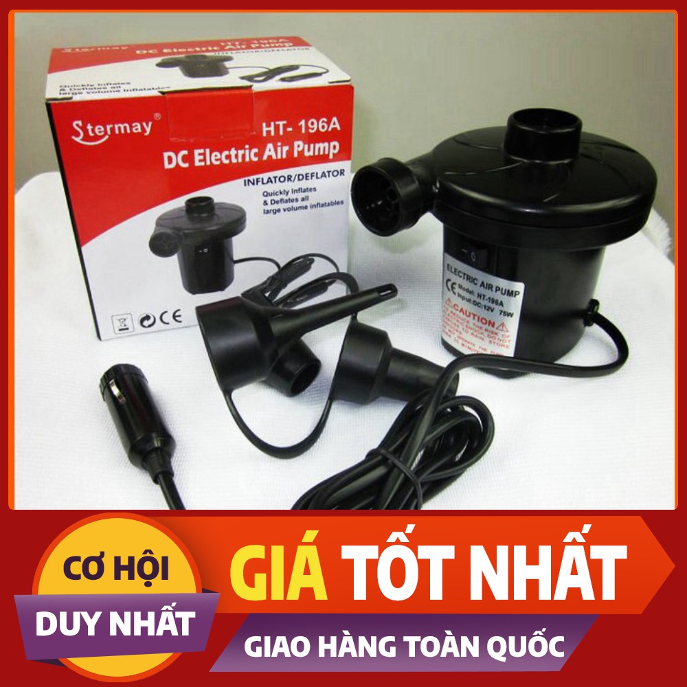 Bơm Điện 2 Chiều Dùng Cho Bể Bơi, Nệm Hơi, Hút Chân Không HT-196