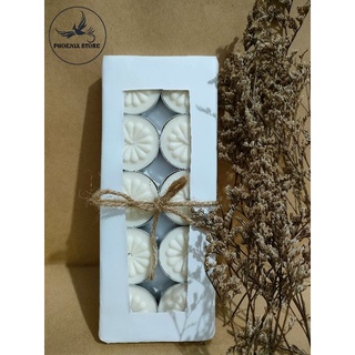 10 viên nến tealight 4h hoa mai không khói.