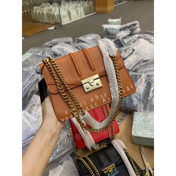 Túi Xách nữ CnK Đeo Chéo khóa vuông Xích Nặng❣️Freeship❣️