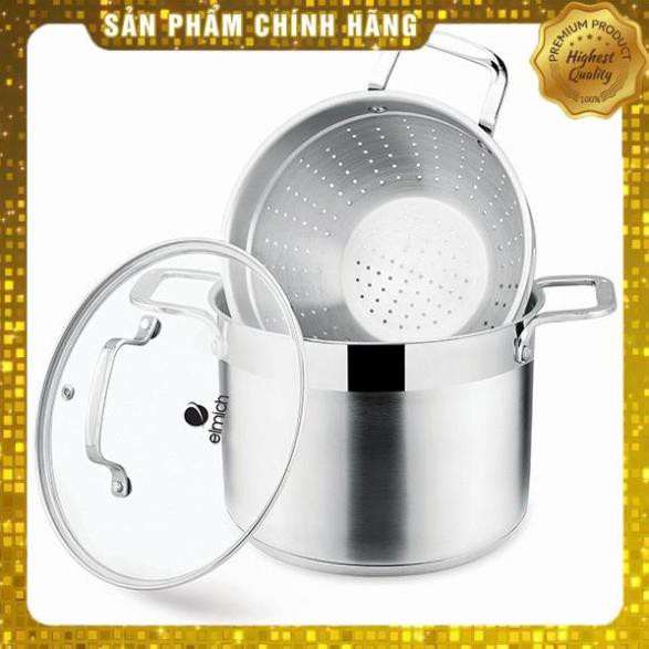 NỒI HẤP INOX ELMICH 3360 22CM, 3361 26CM , 5 ĐÁY NHẬP KHẨU