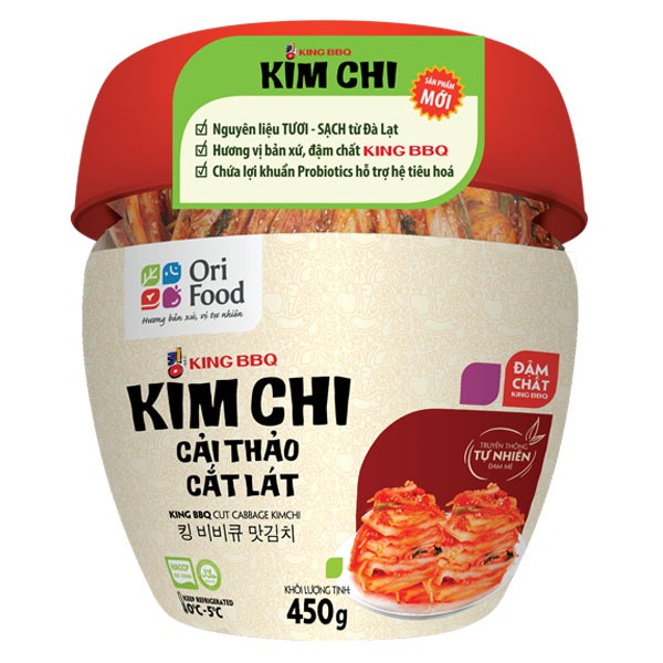 E - Kim Chi Cải Thảo Cắt Lát King BBQ 450G