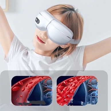 Máy massage mắt thông minh Bluetooth Eye Instruement, máy massage sử dụng công nghệ khí nén, giảm quầng thâm xoa dịu mắt