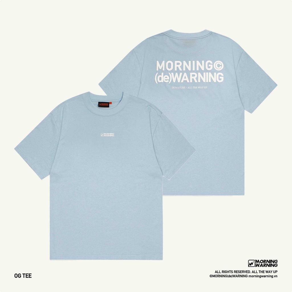 Áo thun Morning Warning OG -  Áo Thun Unisex Form Rộng Tay Lỡ Oversize Cotton 100% Local Brand