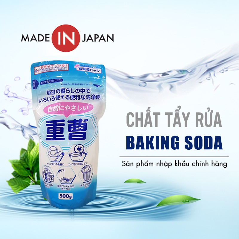 Chất tẩy rửa đa năng Baking soda 500g Nhật Bản